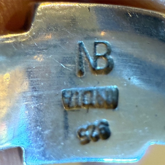 Vintage Nicky Butler Sterling Silver Rainbow Moonstone Statement Ring Size 9 - Picture 3 of 5